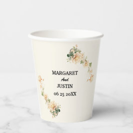 Vintage bruiloft Lotus Bloem Papieren Bekers