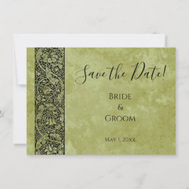 Vintage bruiloft, Victoriaans bloemenrol Kaart