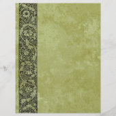 Vintage bruiloft, Victoriaans bloemenrolprogramma (Achterkant)