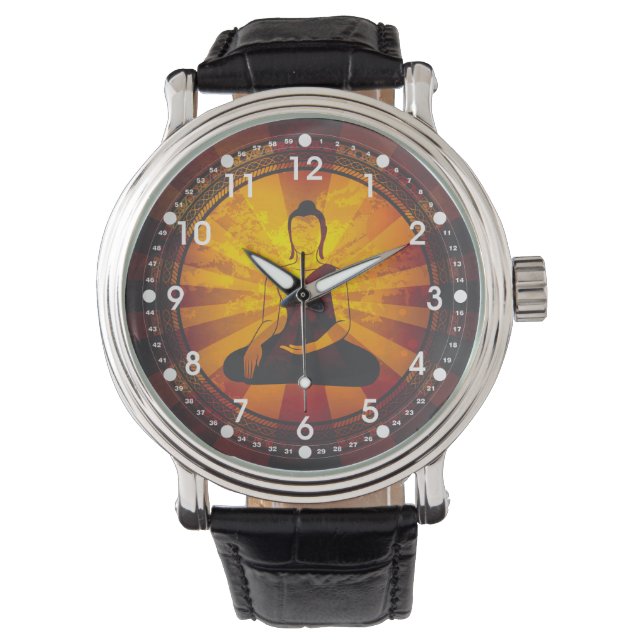 Vintage Buddha Horloge (Voorkant)