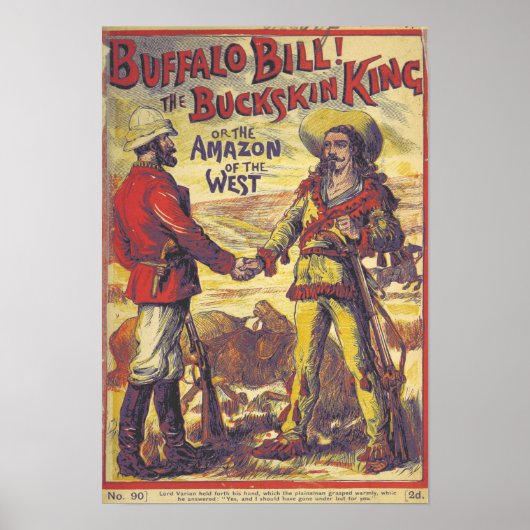Vintage Buffalo Bill Poster (Voorkant)