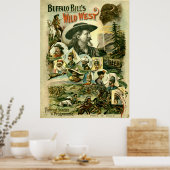 Vintage Buffalo Bill's Wild West Poster (Keuken)