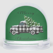 Vintage Buffalo Plaid Pick Up Truck Christmas Tree (Arrière)