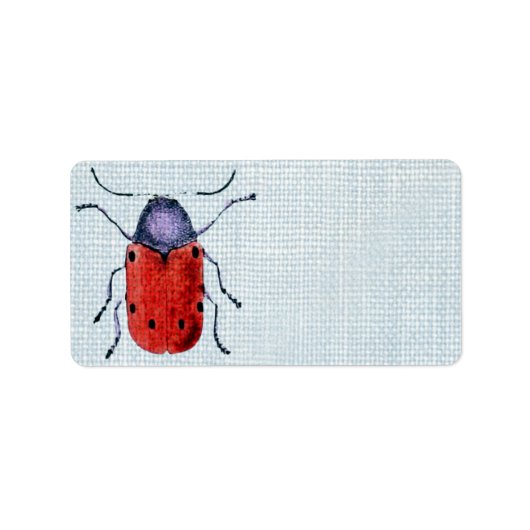 Vintage Bug Etiket (Voorkant)