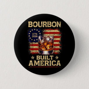 Vintage Built Amerika Patriottisch 250 Jaar 4 Ronde Button 5,7 Cm