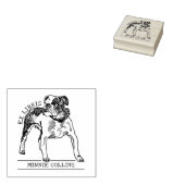 Vintage Bulldog Ex Libris Bibliotheekboek  Rubberstempel (Gestempeld)