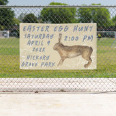 Vintage Bunny Easter Egg Hunt Banner (Insitu)
