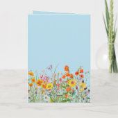 Vintage Bunny Floral Spring Carte Pâques (Dos)