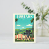 Vintage Burbank California Briefkaart (Staand voorkant)