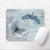 Vintage Butterflies French Grunge Muismat (Met muis)