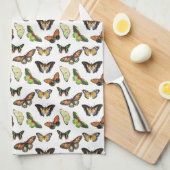 Vintage Butterflies Theedoek (Quarter Fold)