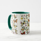 Vintage Butterfly & Moth Giant Coffee Mug (Devant gauche)