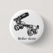 Vintage Button Schaats Roller (Voorkant)