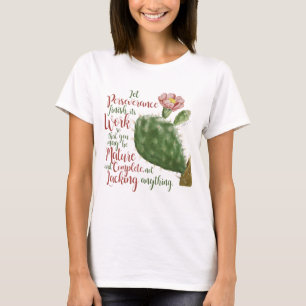 Vintage Cactus van J P Redouté geïllustreerd T-shirt