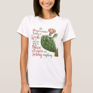 Vintage Cactus van J P Redouté geïllustreerd T-shirt
