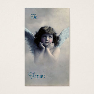 Vintage-cadeaukaart voor kerstcadeau voor kerstcad visitekaartje