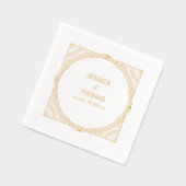 Vintage cadre Art Déco Mariée Groom Date Mariage (Gauche)