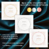 Vintage cadre Art Déco Mariée Groom Date Mariage