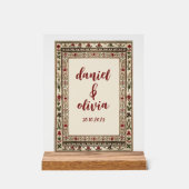 Vintage cadre Ethnic Motif Mariage (Recto)