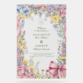 Vintage cadre fleuri mariage (Recto)