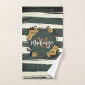 Vintage cadre floral (Serviette à main)