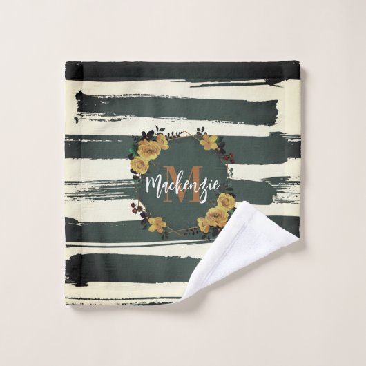 Vintage cadre floral (Gant de toilette)