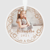 Vintage cadre photo de défilement d'antiquités (dos)