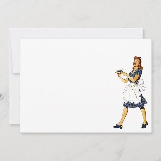 Vintage café Klatch klatsch Invitation blanche (Devant)