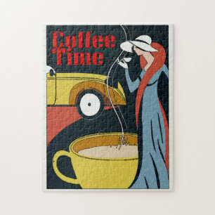 Vintage café temps Jigsaw Puzzle