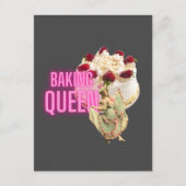 Vintage Cake Baking Queen Briefkaart (Voorkant)
