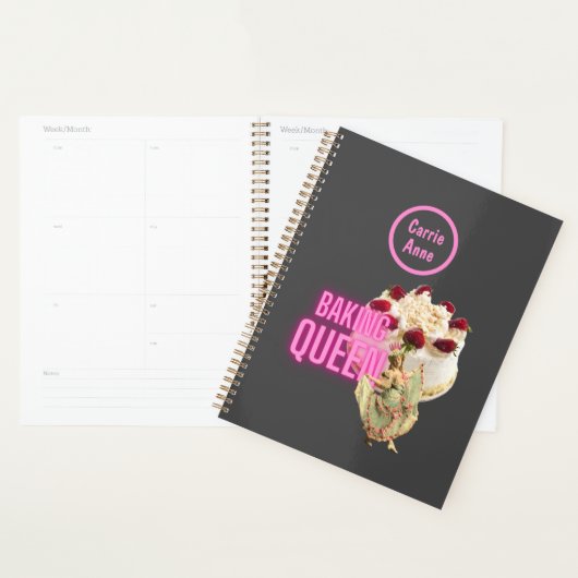 Vintage Cake Baking Queen Planner (Display)