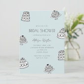 Vintage Cake Bridal Shower Invitation (Debout devant)