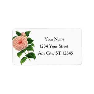 Vintage Camellia Botanisch Etiket