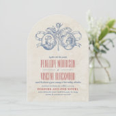 Vintage Cameo Love Wedding Invitation (Debout devant)
