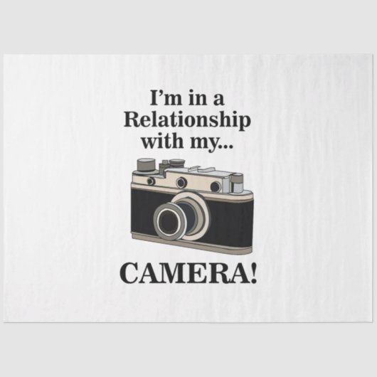 Vintage Camera Funny Photographer Birthday Tissuepapier (Voorkant)