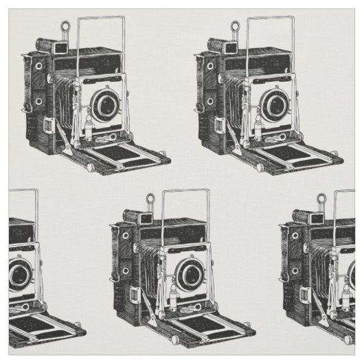 Vintage Camera Stof (Swatch)