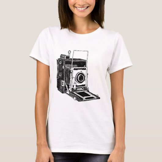 Vintage Camera T-shirt (Voorkant)