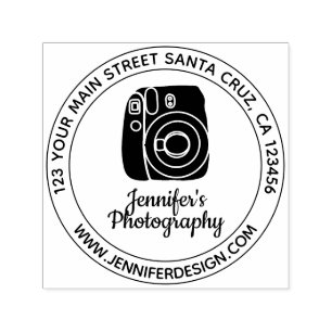 Vintage Camera Zelfinktende Stempel