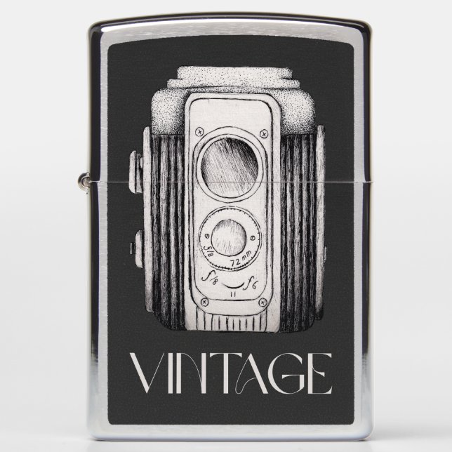 Vintage Camera Zwart (Voorkant)