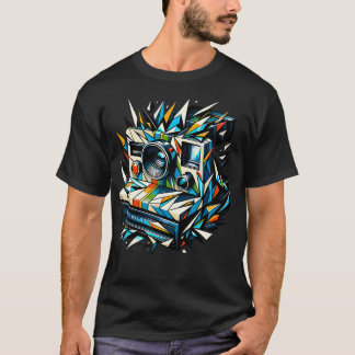 Vintage Camerafotograaf Fotografie Foto T-shirt