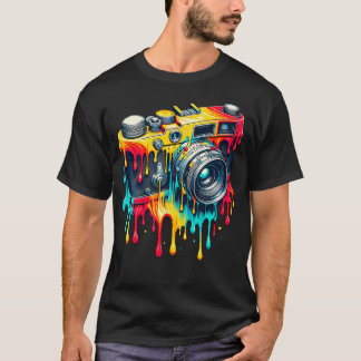 Vintage Camerafotograaf Fotografie Foto T-shirt