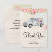 Vintage Camion Pickup Russe Merci d'aquarelle (Devant / Derrière)