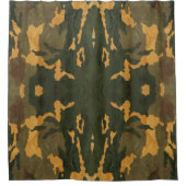 vintage camouflage douchegordijn (Voorkant)