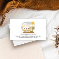 Vintage Camper Desert Baby shower Diaper Raffle