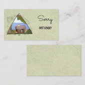 Vintage Camping Visitekaartje (Voorkant / Achterkant)