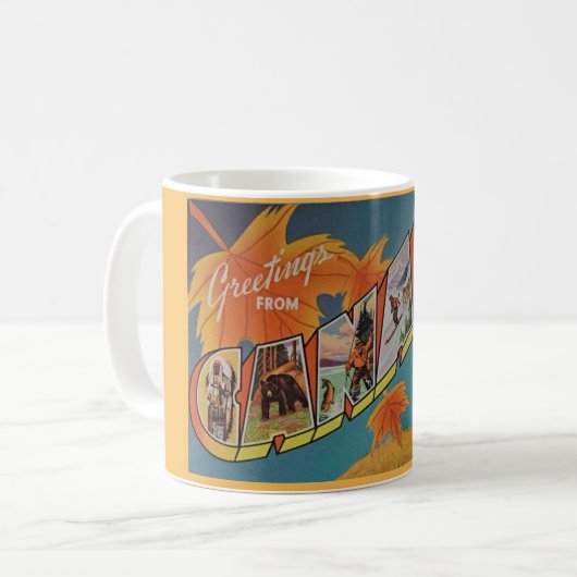 Vintage Canada Mug (Devant gauche)