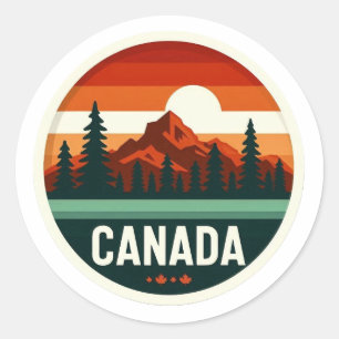 Vintage Canada Retro Berg Reis Badge Sticker