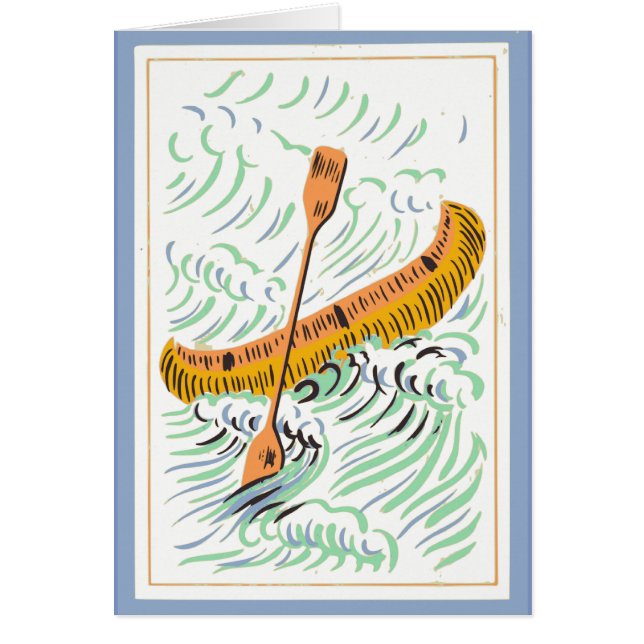 Vintage Canoe Art (Voorkant)