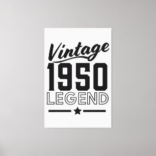 Vintage canvasprint uit de jaren 50 canvas afdruk