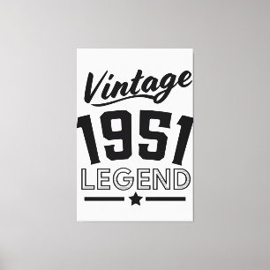 Vintage canvasprint uit de jaren 50 canvas afdruk